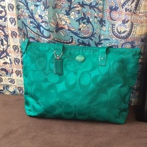 Medium Coach Travel Bag w/ Free small Travel Bag